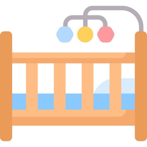 Cribs, with bedding for infants